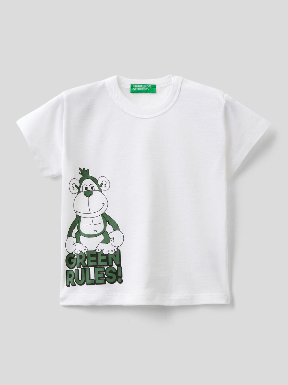 T-shirt in organic cotton with print image number 1