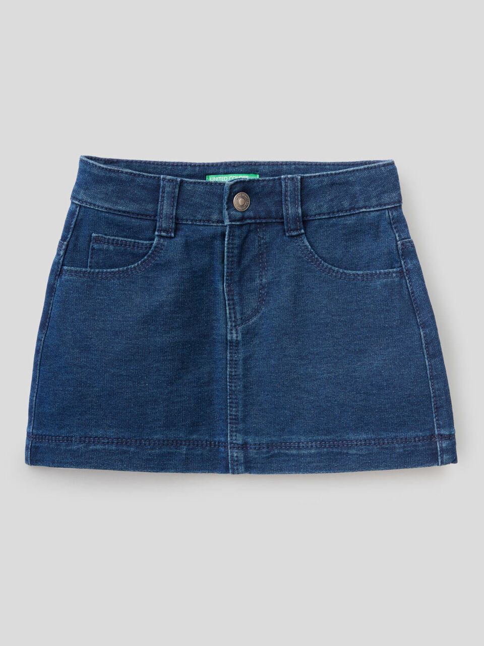 Mini skirt in denim look sweat image number null