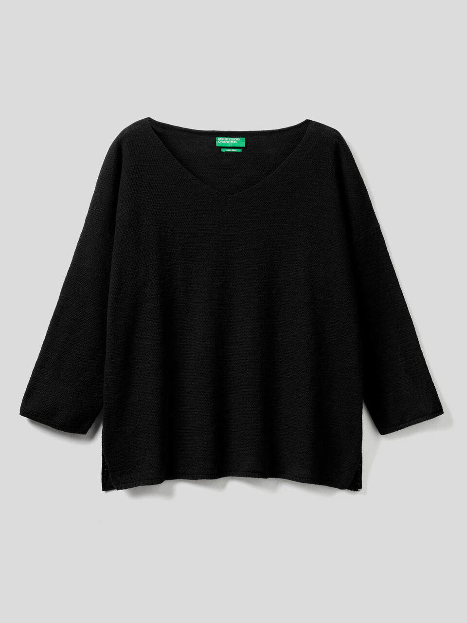 Sweater with 3/4 sleeves image number null