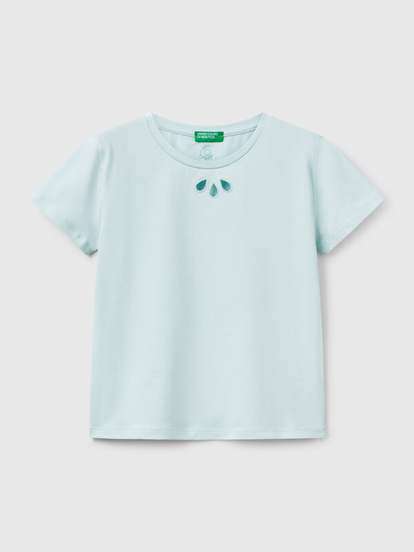 Cut out motif t-shirt Junior Girl