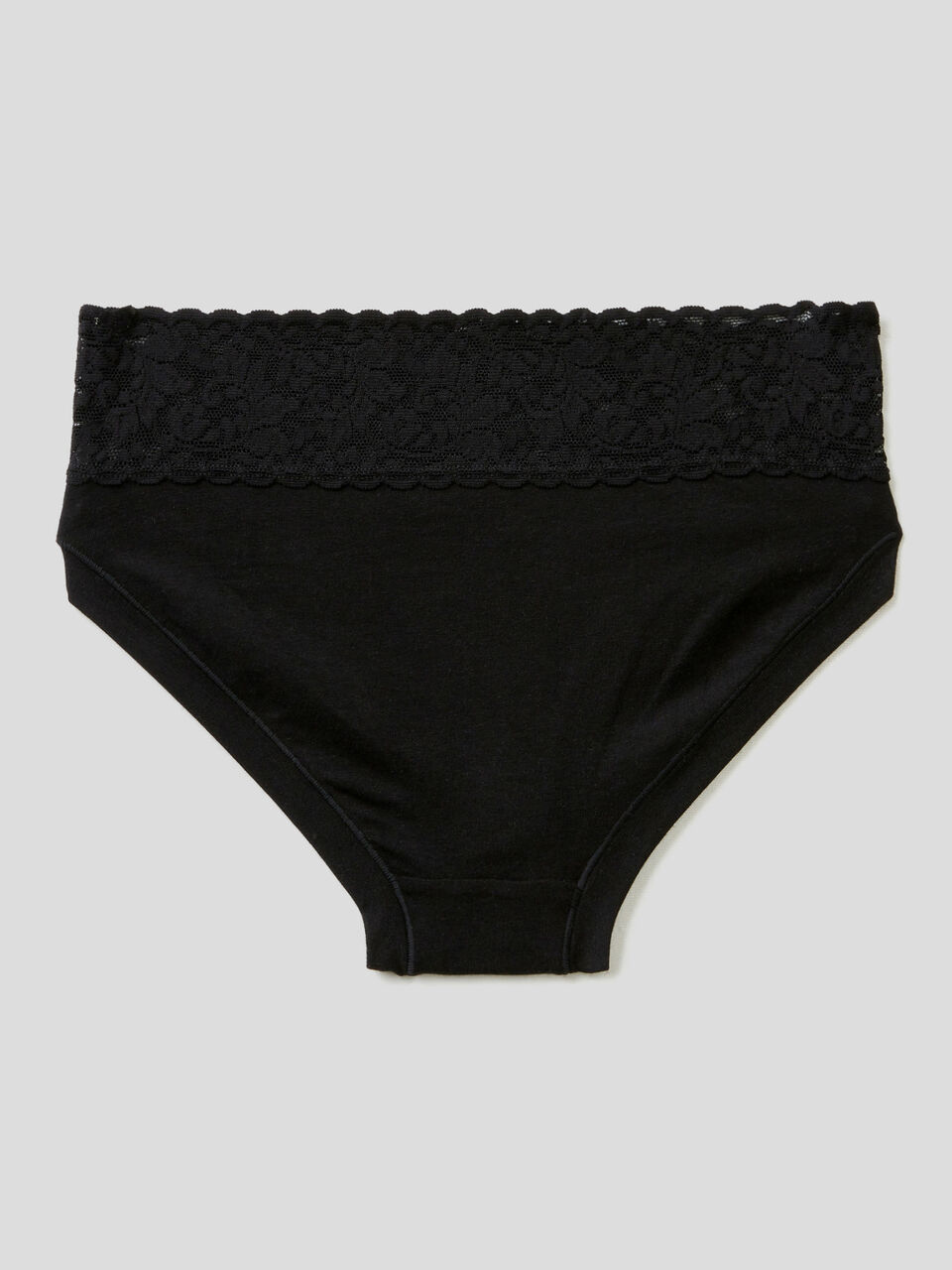 Underwear with lace in super stretch organic cotton image number 2