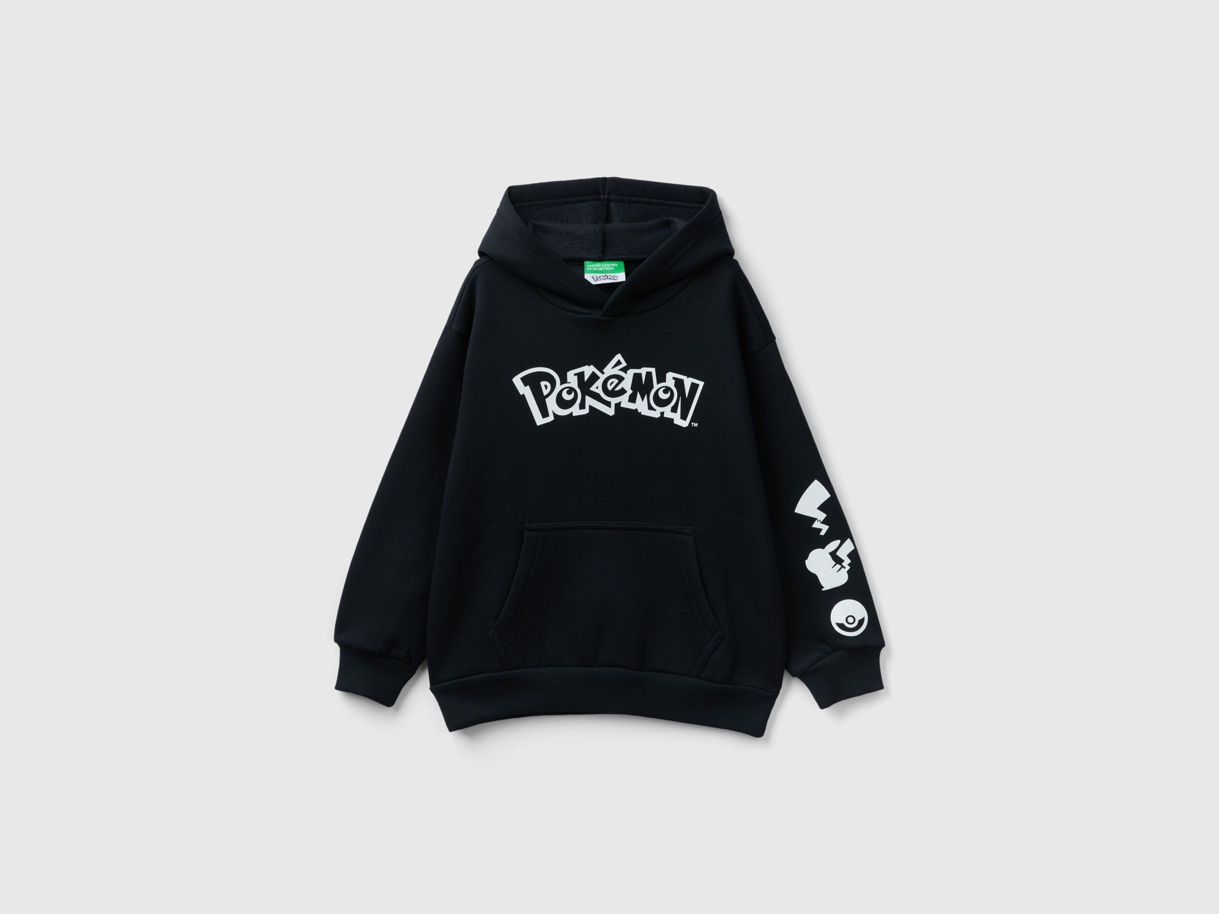 Warm oversized fit Pok mon sweatshirt Black Benetton
