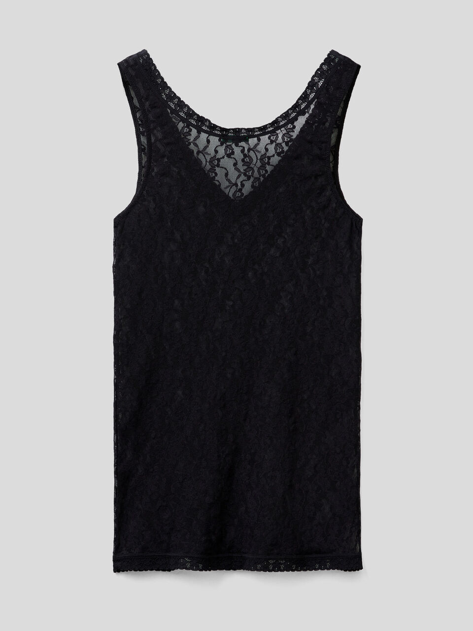Tank top in sustainable stretch lace image number 2