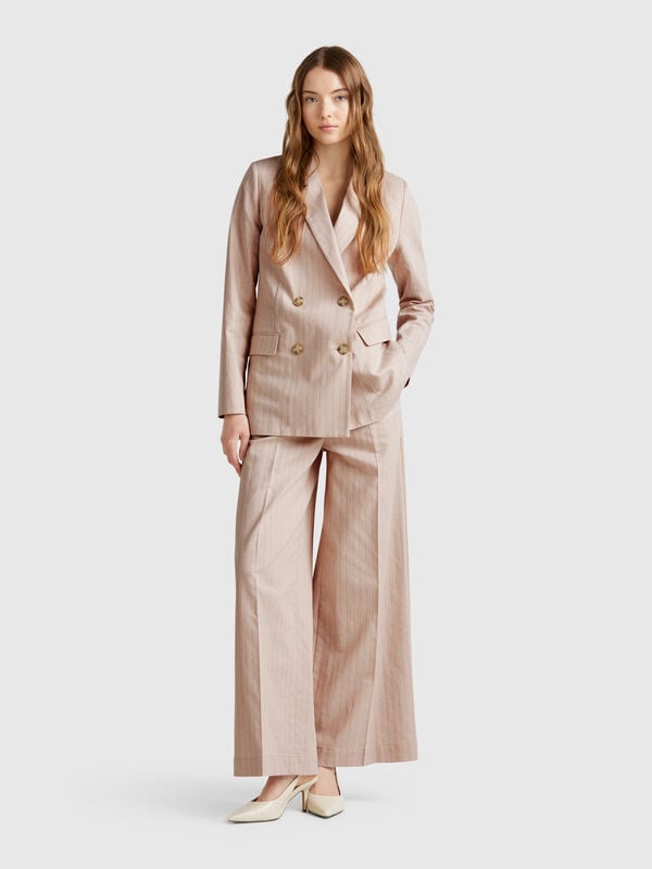 Pinstripe palazzo trousers Women