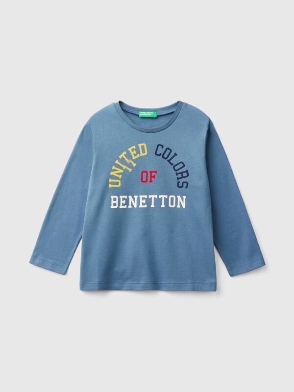 Crew neck t-shirt in warm organic cotton Junior Boy