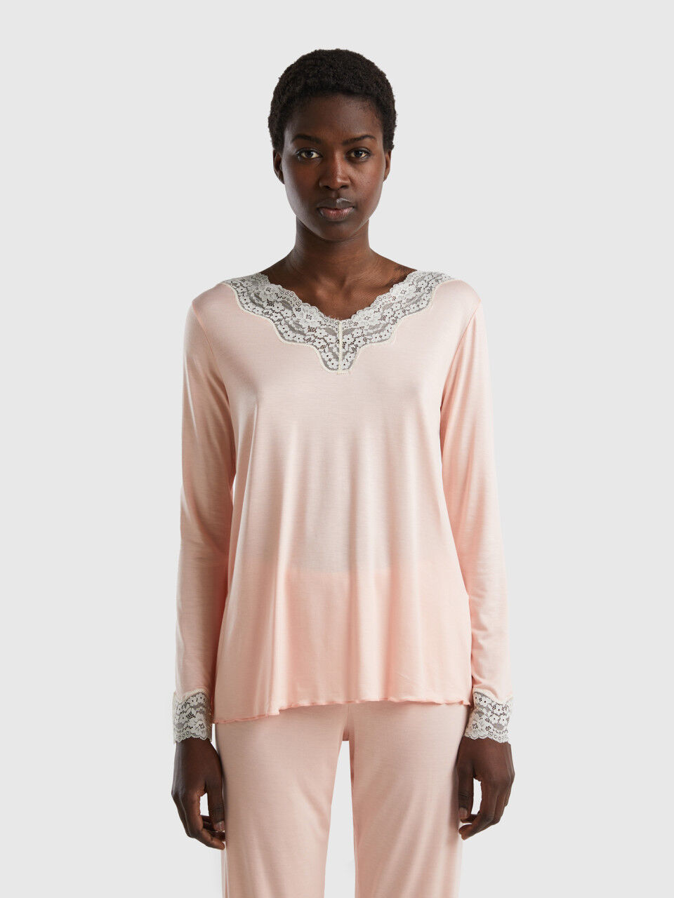 Top with lace detail