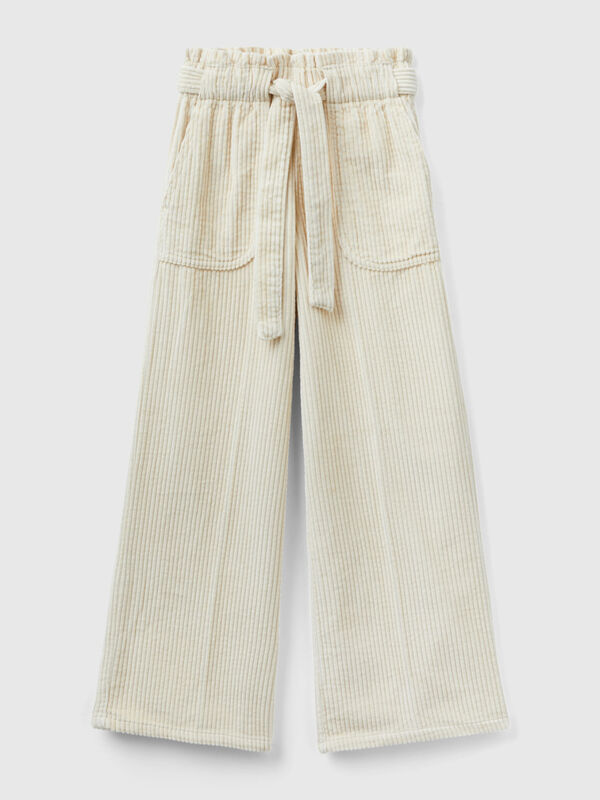 Corduroy palazzo trousers