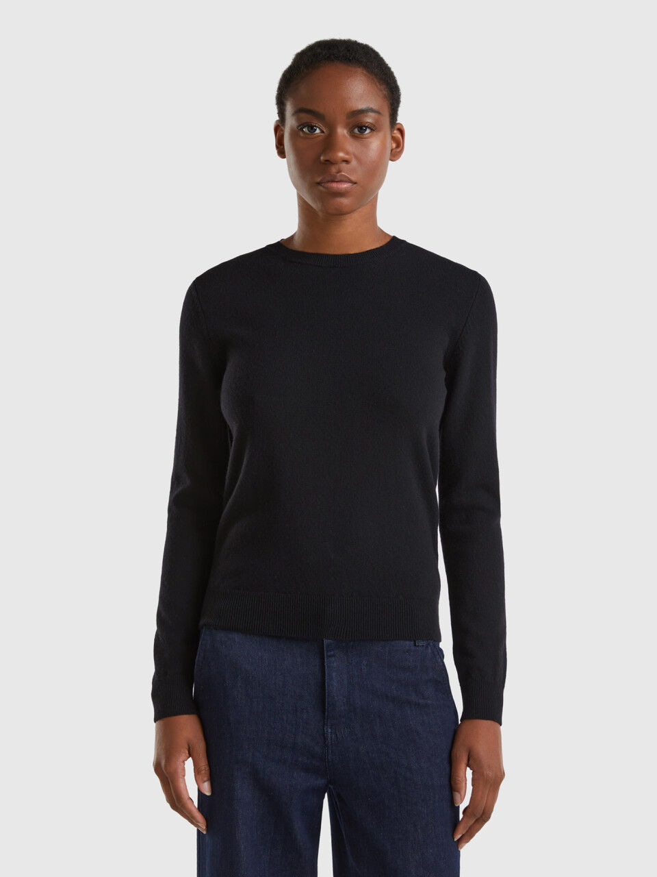 Black crew best sale neck sweaters