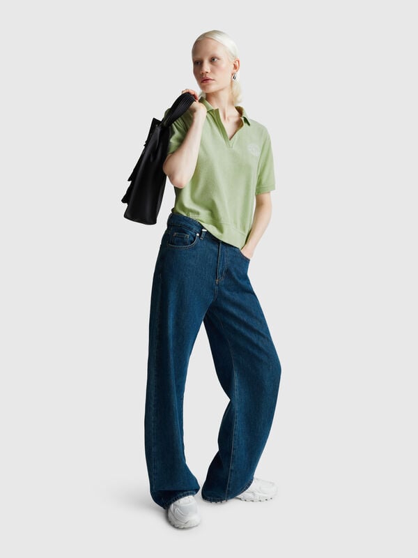 Chenille polo Women