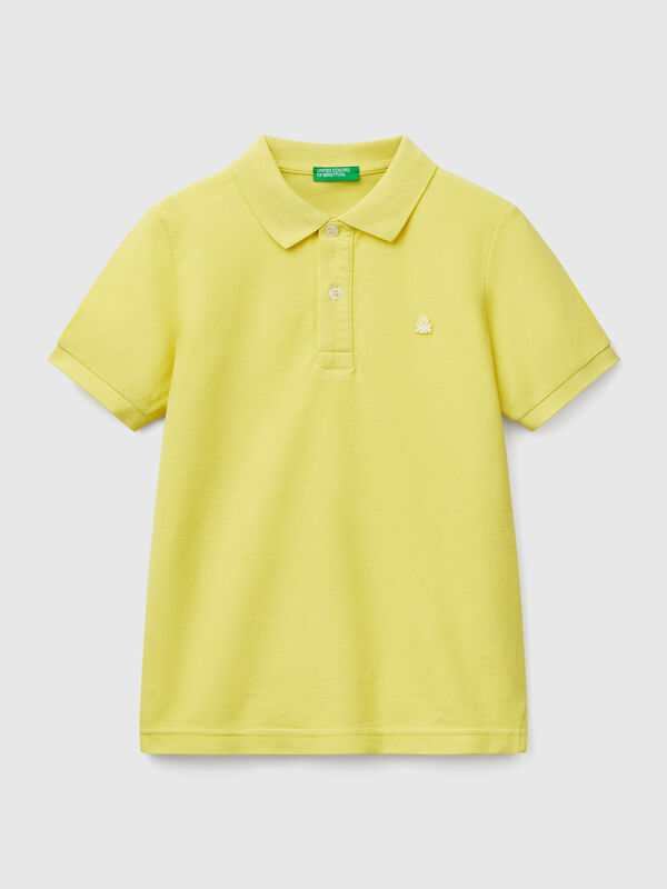 Slim fit polo in pure cotton Junior Boy