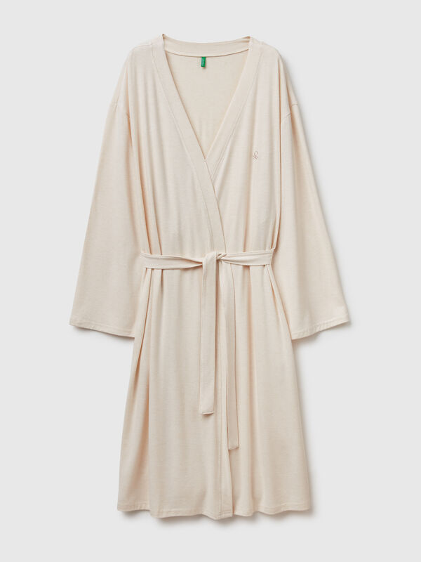 Stretch viscose blend dressing gown Stretch viscose blend dressing gown Women