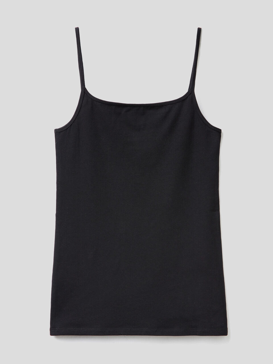 Tank top in organic stretch cotton image number 1