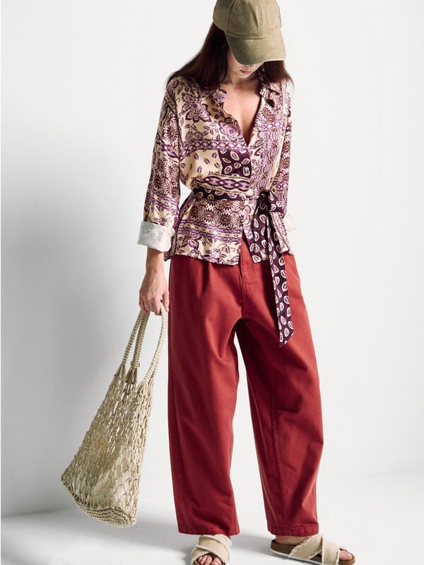 Shirt with bandana print Women