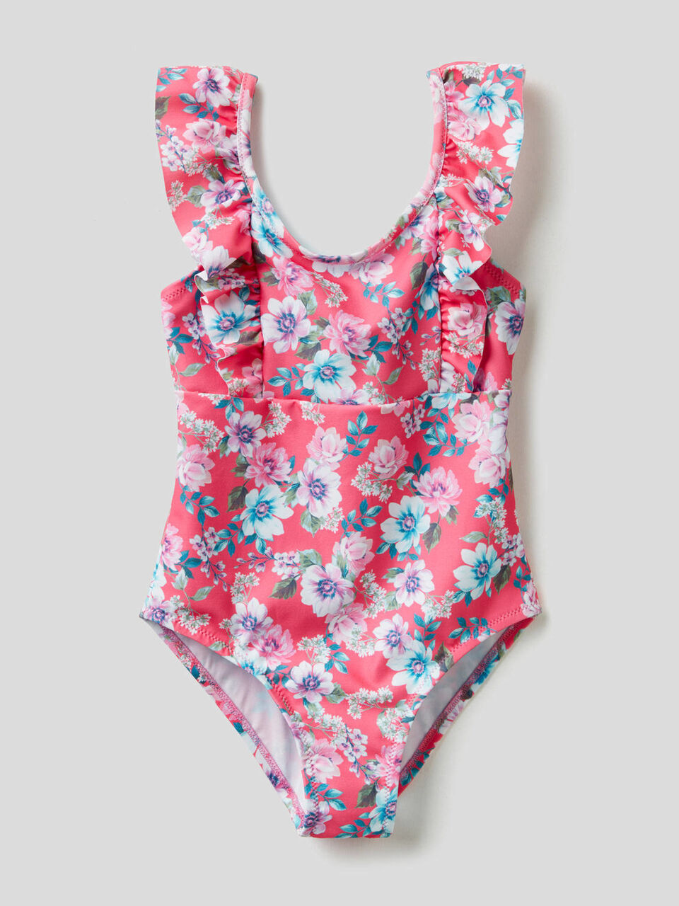 One-piece floral print swimsuit image number 1