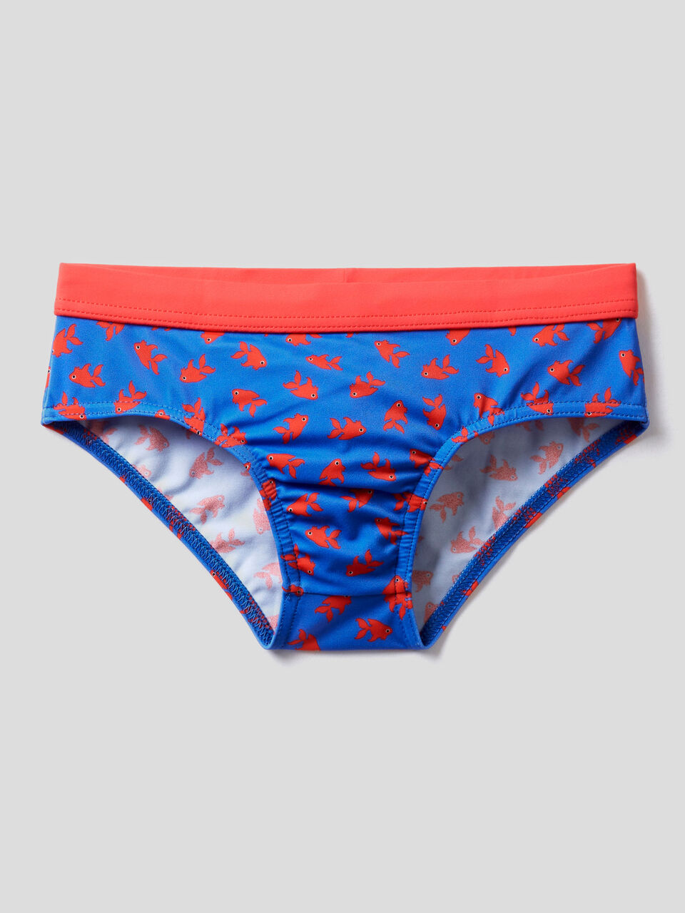Fish patterned swim bottoms image number 1