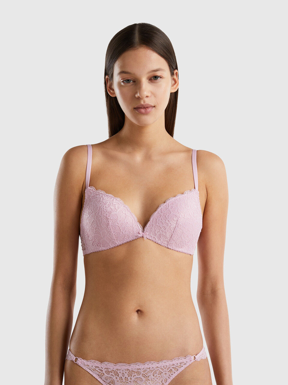 Padded bra in lace