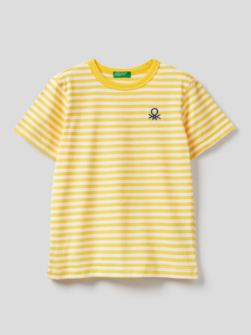 Striped t-shirt in 100% cotton image number 1