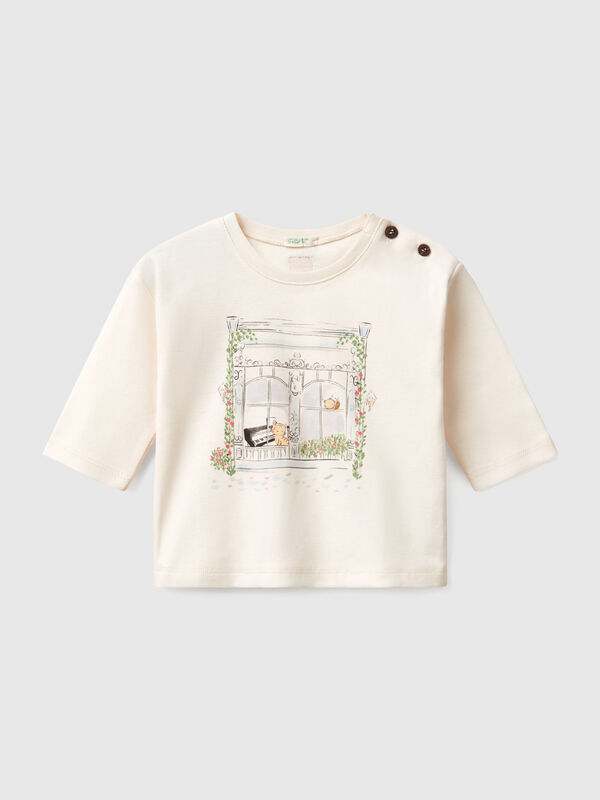 T-shirt with animal print  New Born (0-18 months)