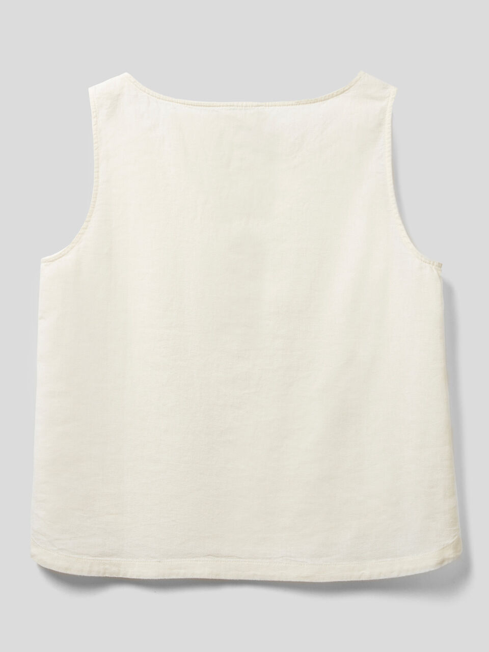 Top in viscose blend linen image number 2