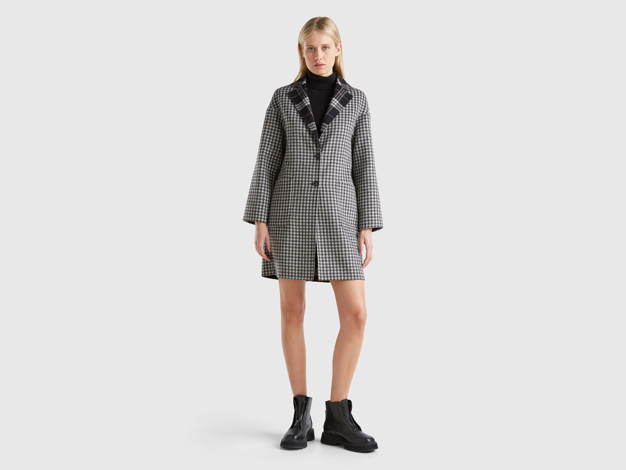 Women's short dress coats top
