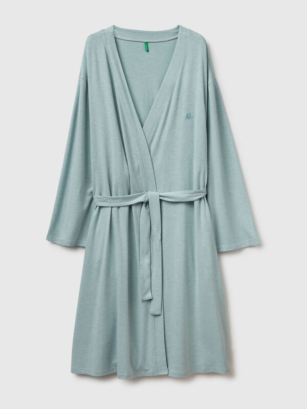 Stretch viscose blend dressing gown Stretch viscose blend dressing gown Women