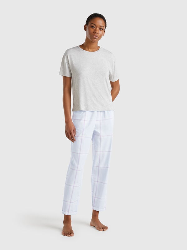 Check trousers Women