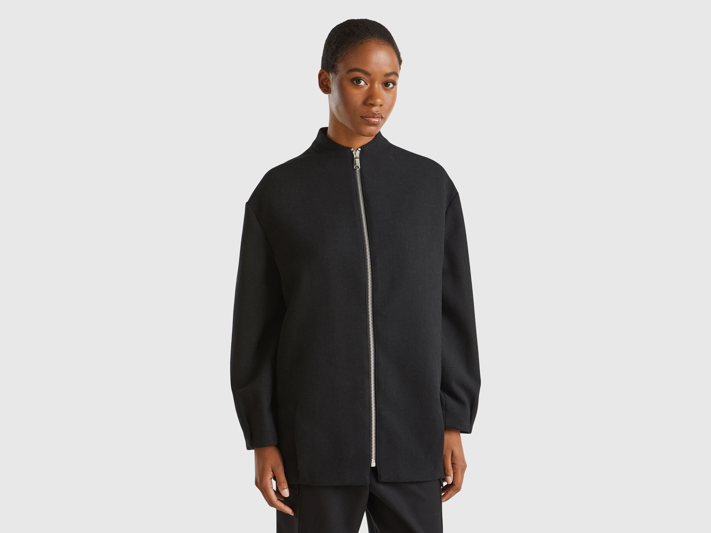 Womens wool bomber jacket outlet