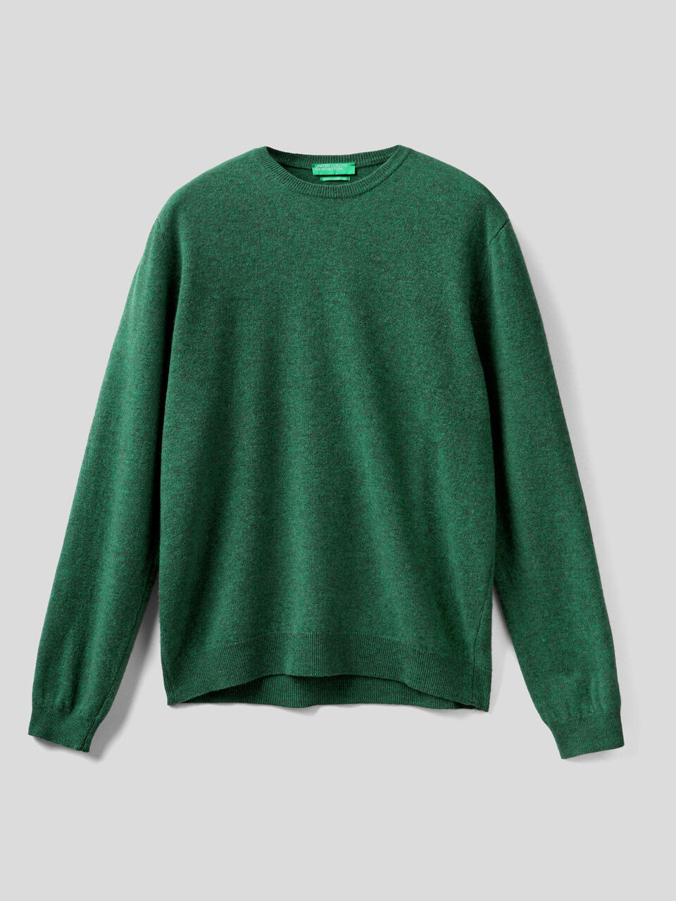 Crew neck sweater in pure virgin wool image number 1