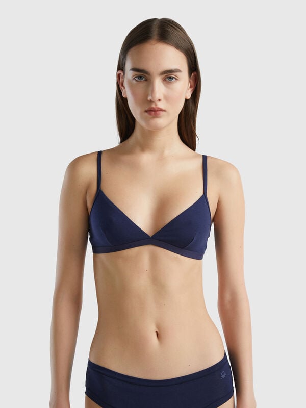 Women's organic cotton mid-waist triangle super elastic panties