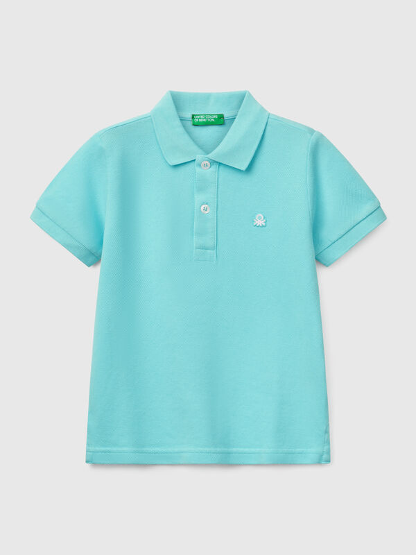 Short sleeve polo in pure cotton Junior Boy
