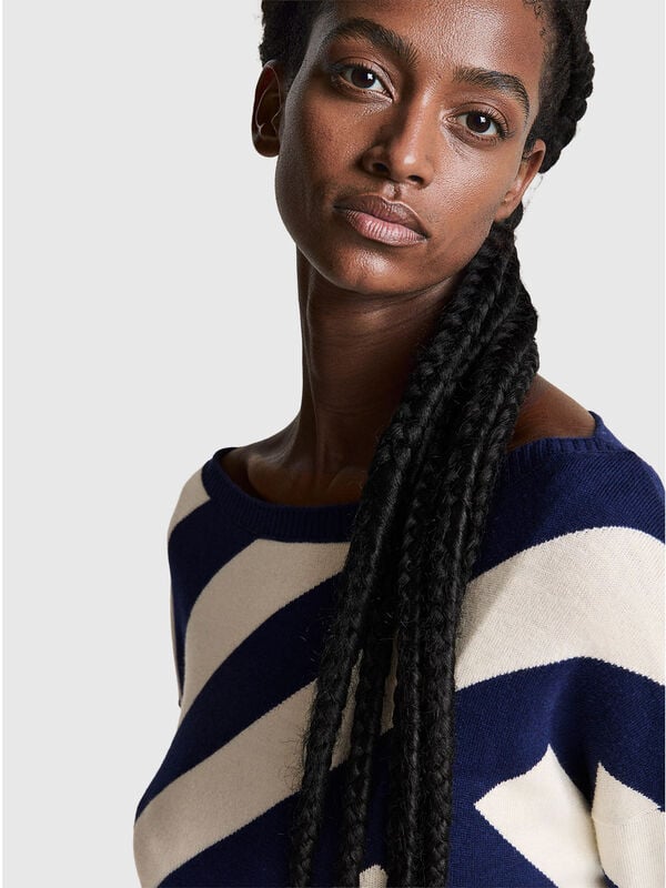 Regimental striped sweater Women