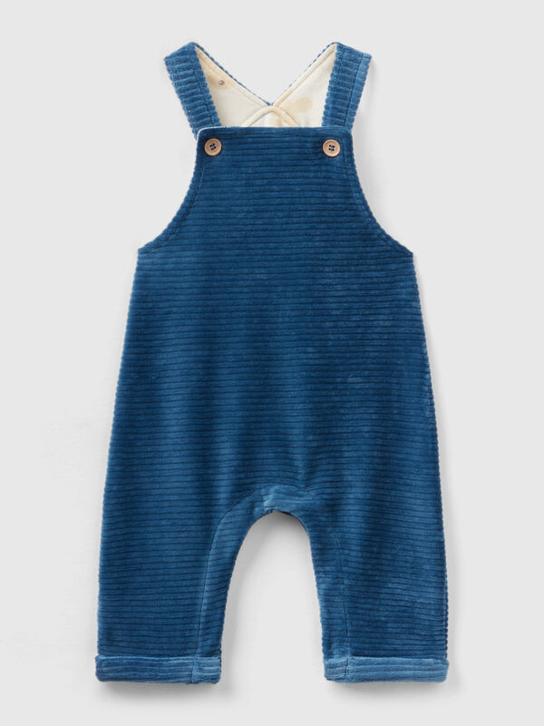 Dungarees in chenille New Born (0-18 months)