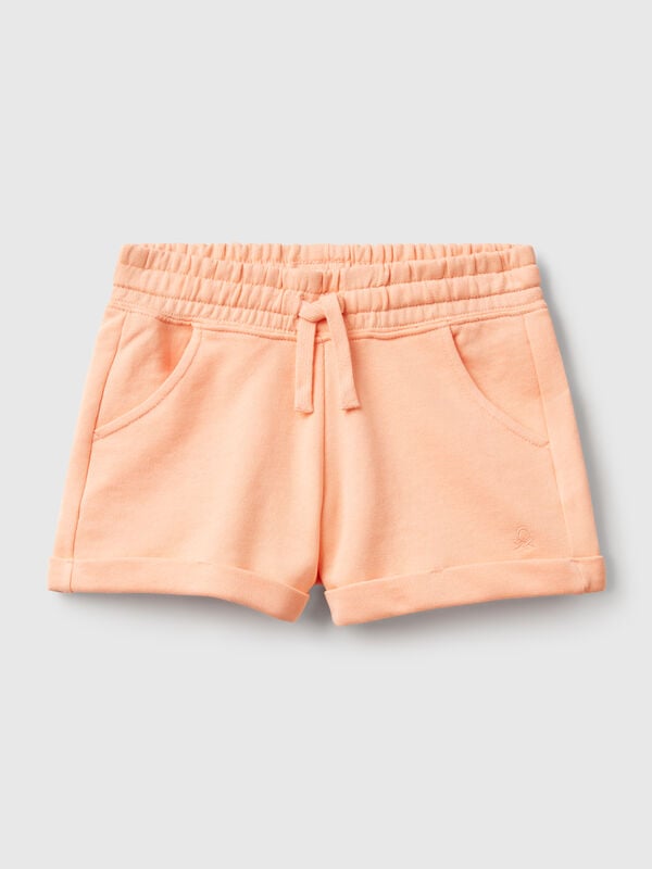 100% cotton fleece shorts Junior Girl