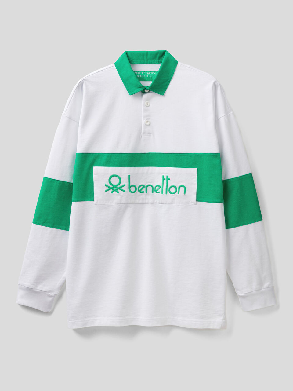 Rugby polo in organic cotton image number 1