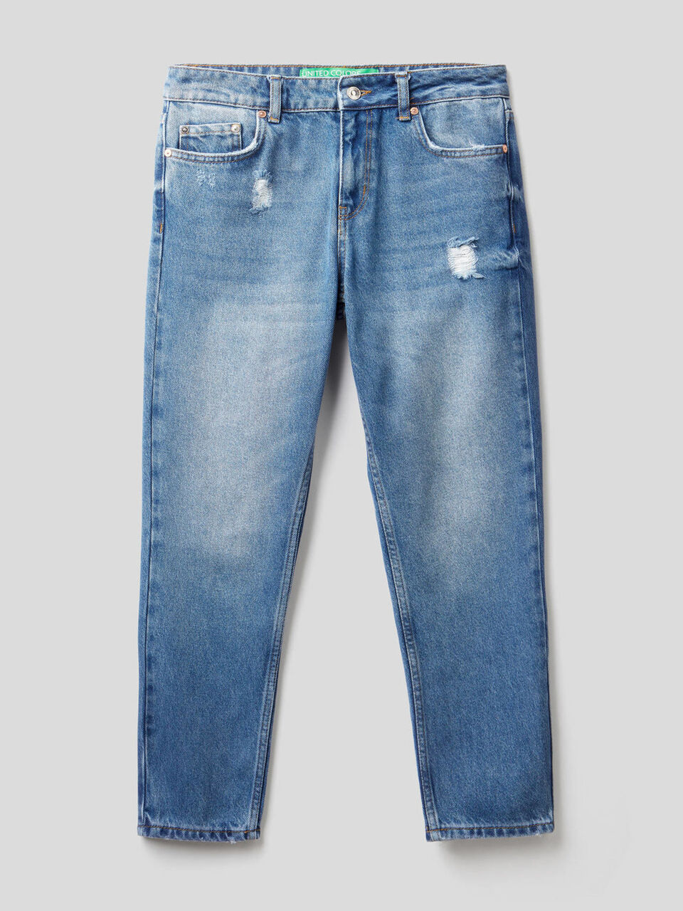 Slim fit jeans with tears image number 1