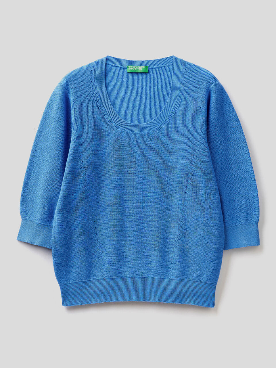 Sweater in tricot cotton image number 1