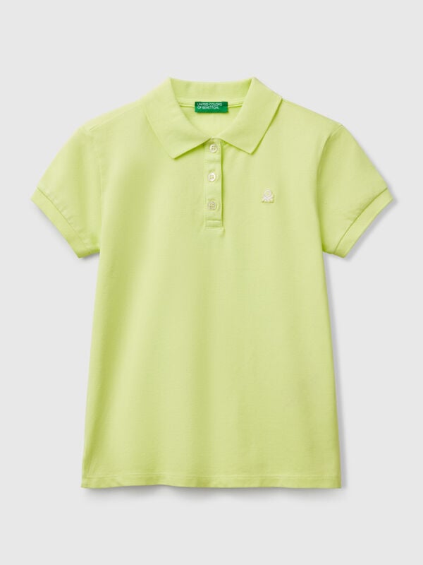 Short sleeve polo in cotton Junior Girl