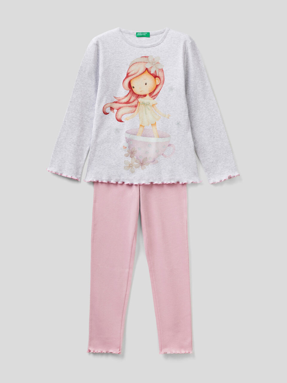 Long pyjamas in long fiber cotton image number 1