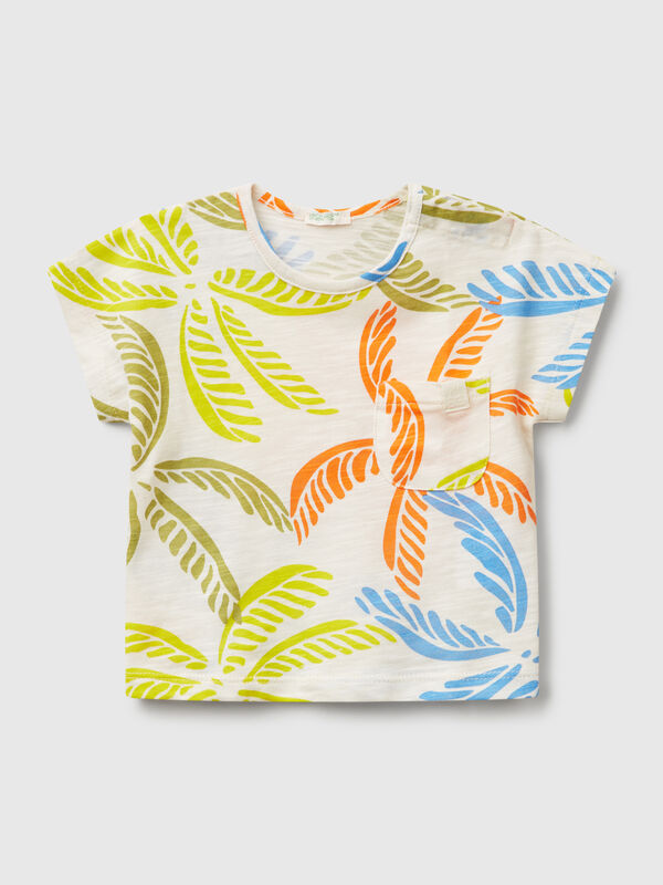 T-shirt with tropical print New Born (0-18 months)