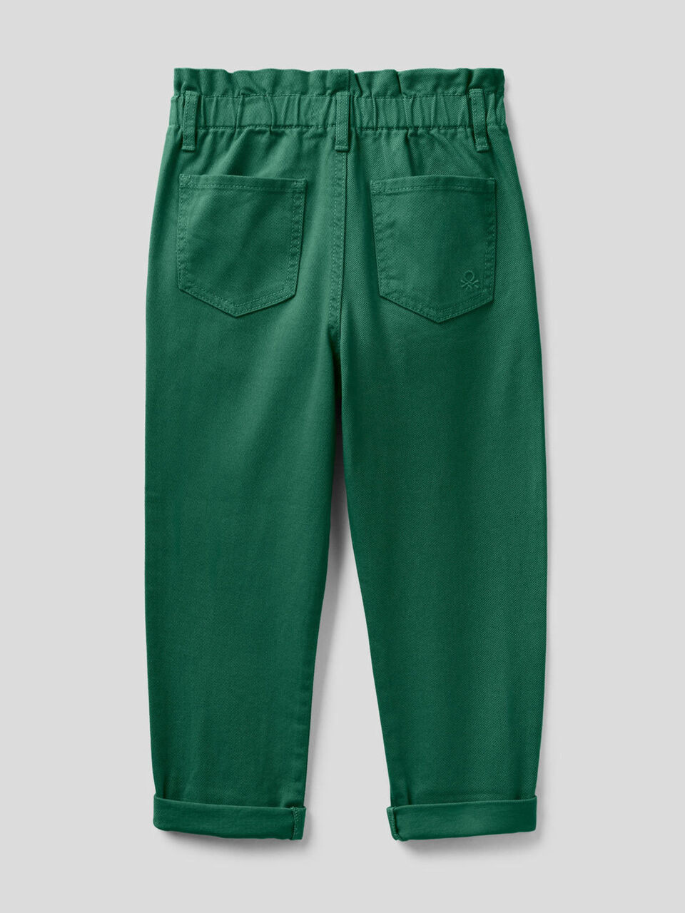 Paperbag trousers in organic cotton image number 2