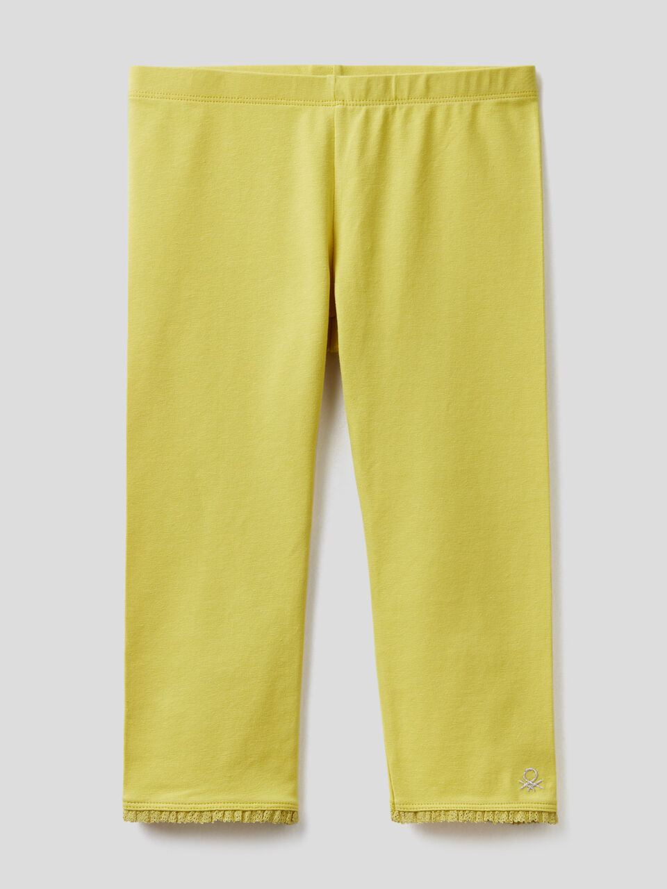 3/4 leggings in stretch cotton image number 1