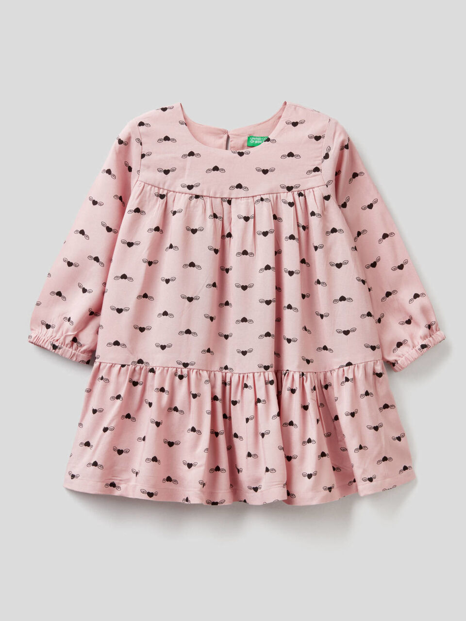 Patterned dress in sustainable viscose image number 1