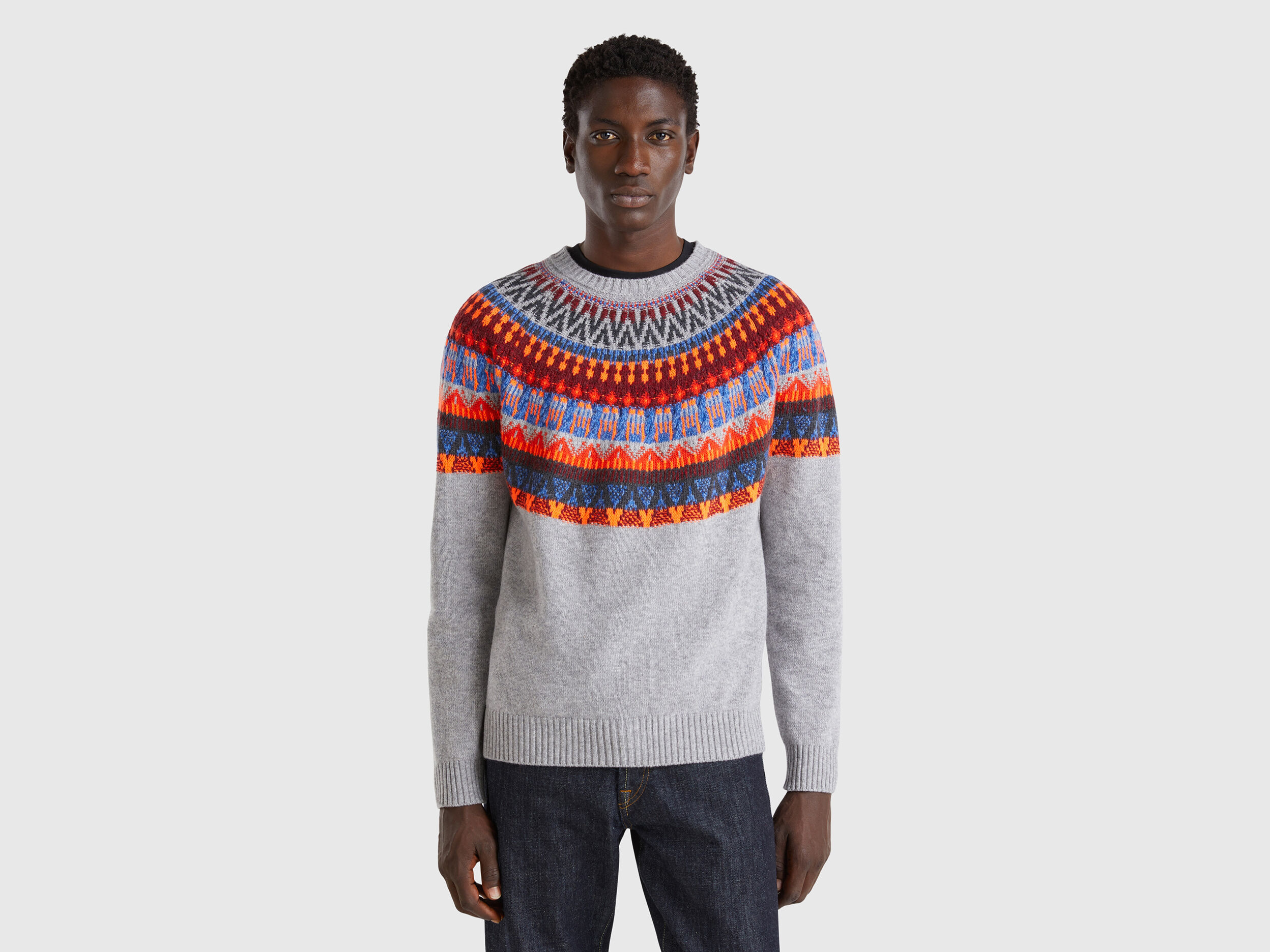 Wool jumper mens cheap