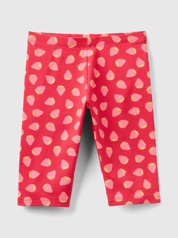 3/4 length leggings with fruit print Junior Girl