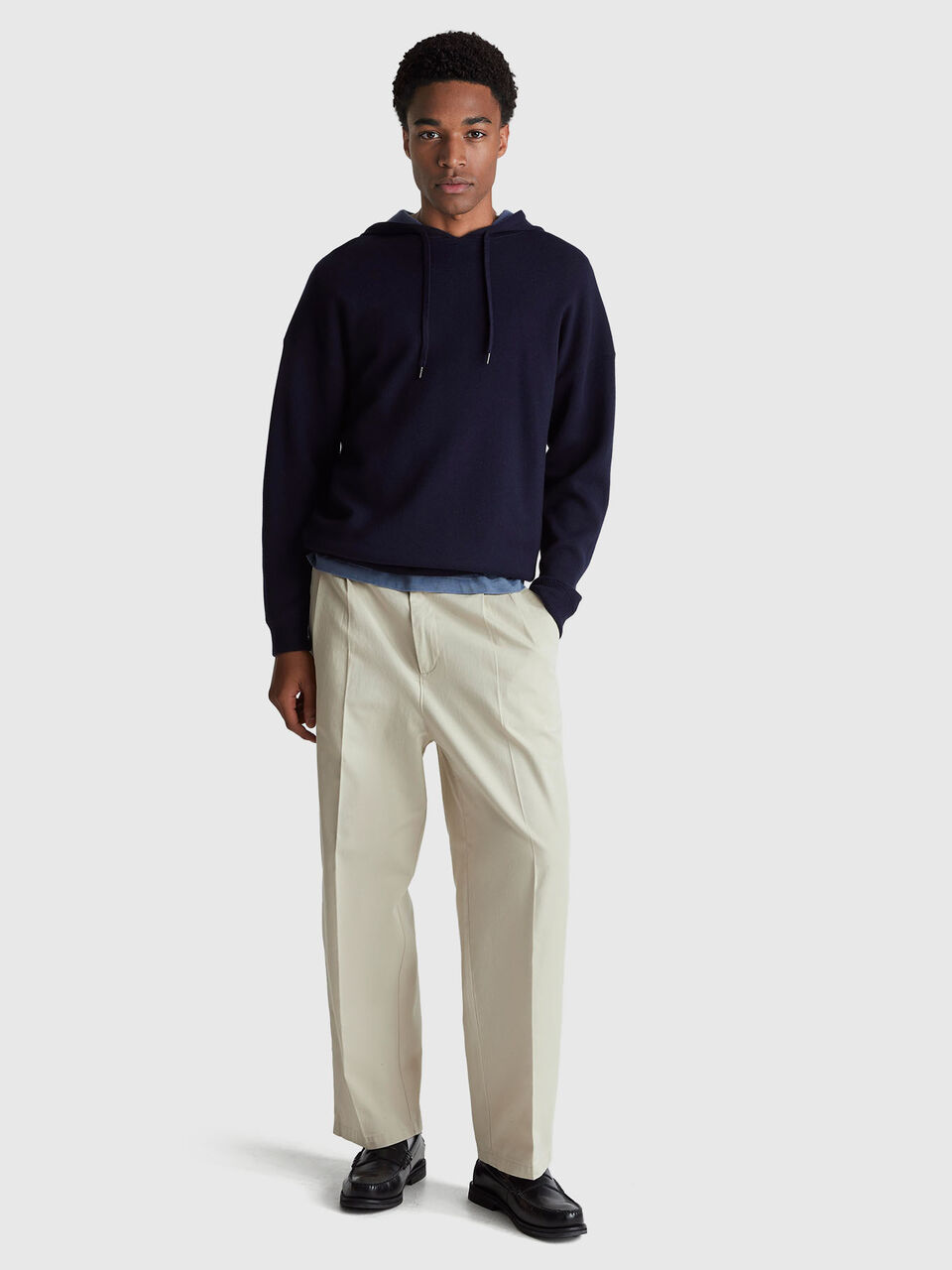 SWEATER W/HOOD Men image number null