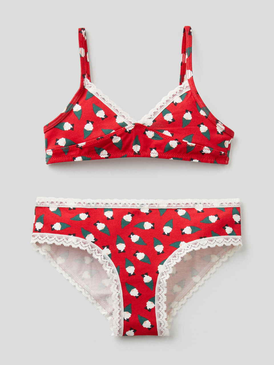Stretch cotton bra and underwear image number 1