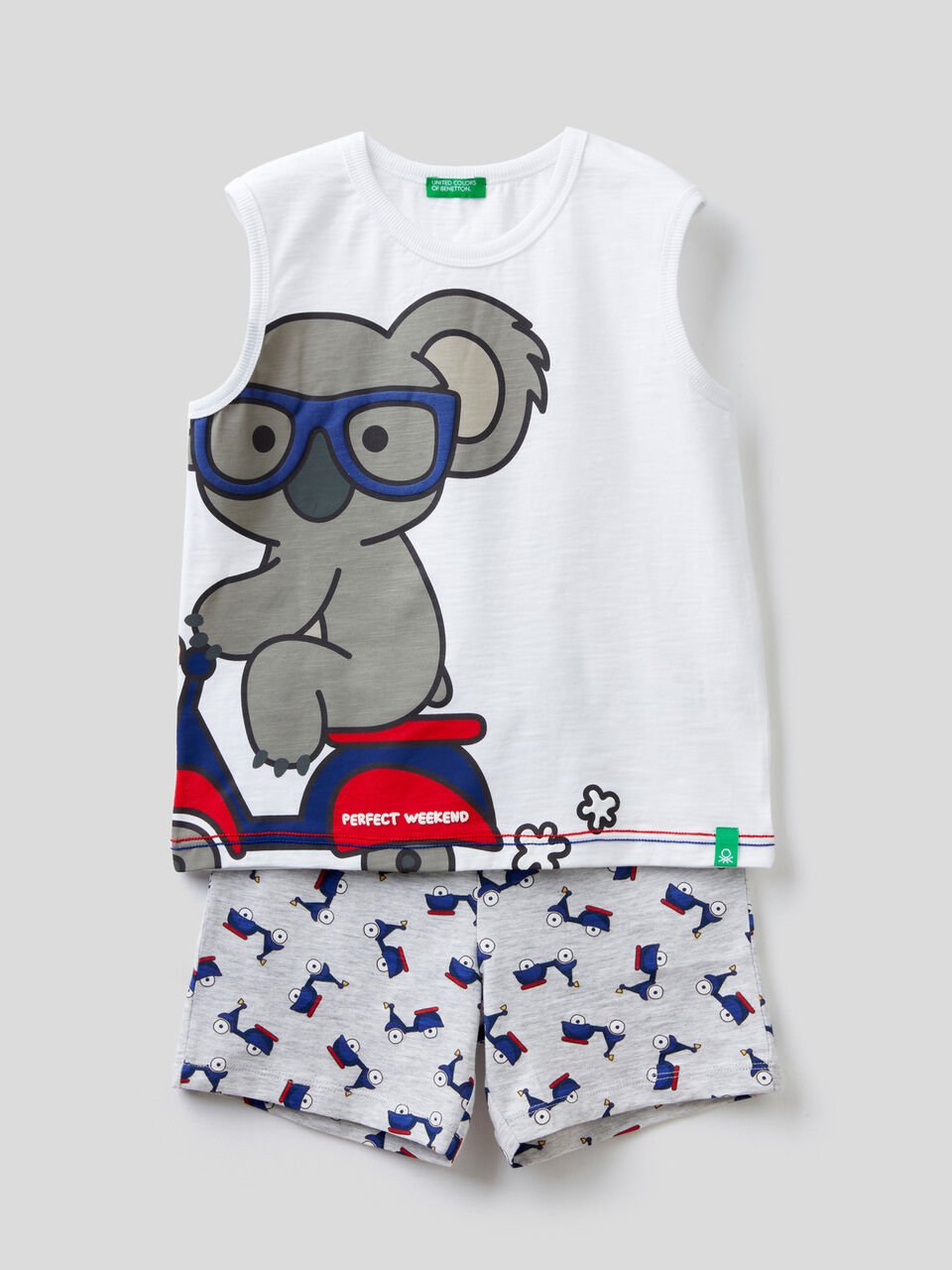 Tank top pyjamas with koala print image number 1