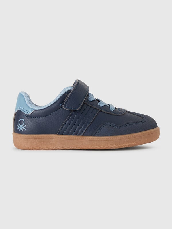 Sneakers in imitation leather and suede  Junior Boy