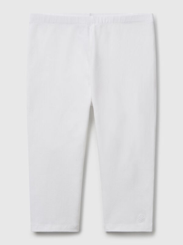 Knee-length stretch cotton leggings Junior Girl