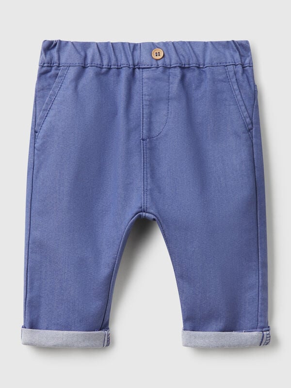 Trousers in stretch cotton blend New Born (0-18 months)